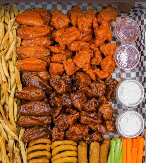 Charola para 5 Alitas y boneless 