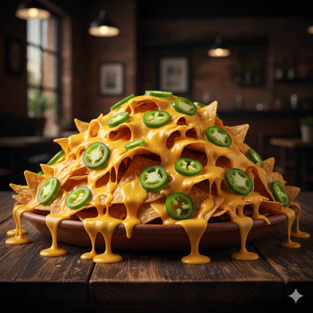 Orden de nachos con queso