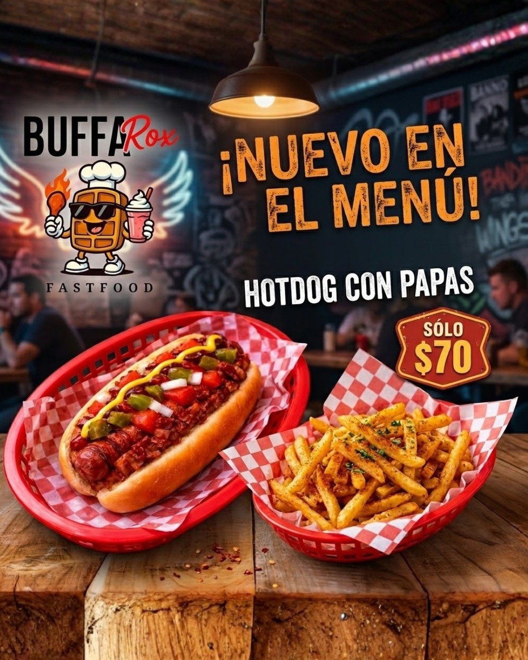 HOTDOG CON PAPAS